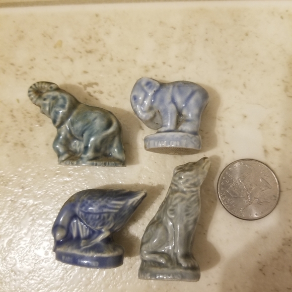 Lot of 20 Wade England read rose tea figures animals clown cannon has chips - Picture 2 of 10